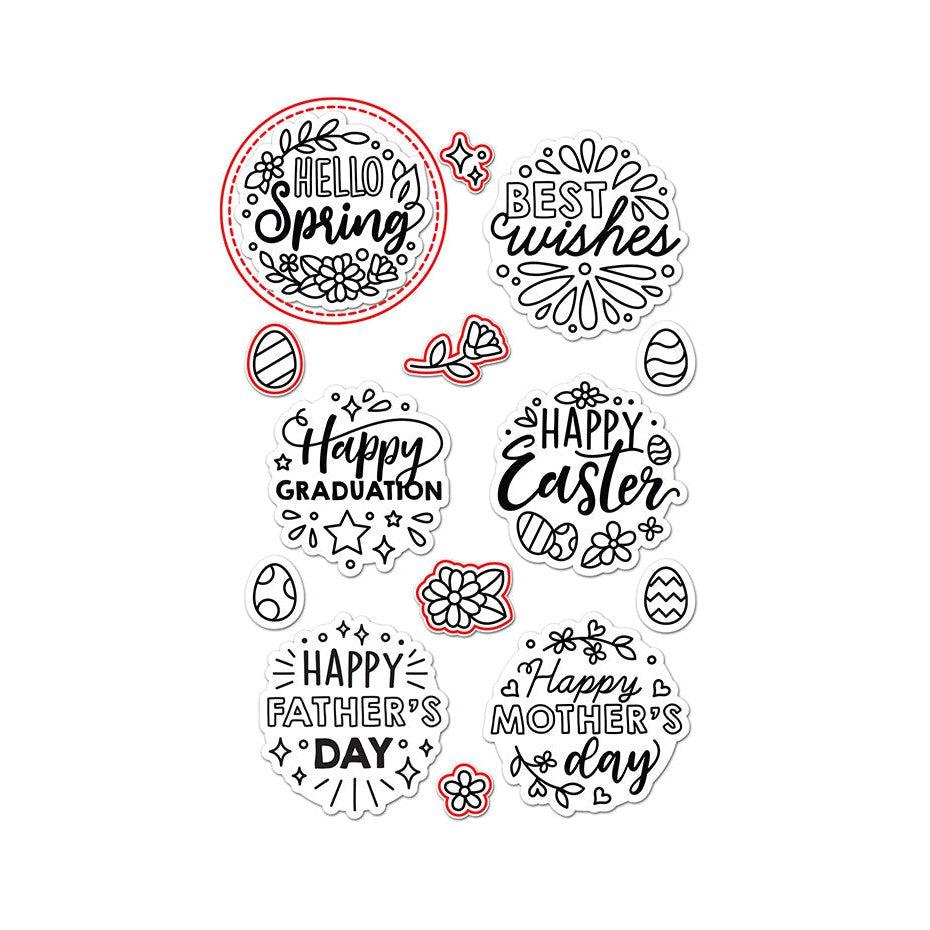 Lawn Fawn - Lawn Cuts - Magic Spring Messages-ScrapbookPal