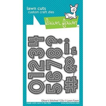 Lawn Fawn - Lawn Cuts - Oliver&#39;s Stitched 123s-ScrapbookPal