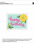 Lawn Fawn - Lawn Cuts - Scripty Birthday-ScrapbookPal