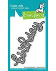 Lawn Fawn - Lawn Cuts - Scripty Birthday-ScrapbookPal