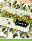 Lawn Fawn - Lawn Cuts - Scripty Congrats Outline Add-On-ScrapbookPal