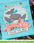Lawn Fawn - Lawn Cuts - Scripty Smile Outline Add-On-ScrapbookPal