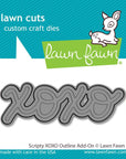 Lawn Fawn - Lawn Cuts - Scripty XOXO Outline Add-On-ScrapbookPal