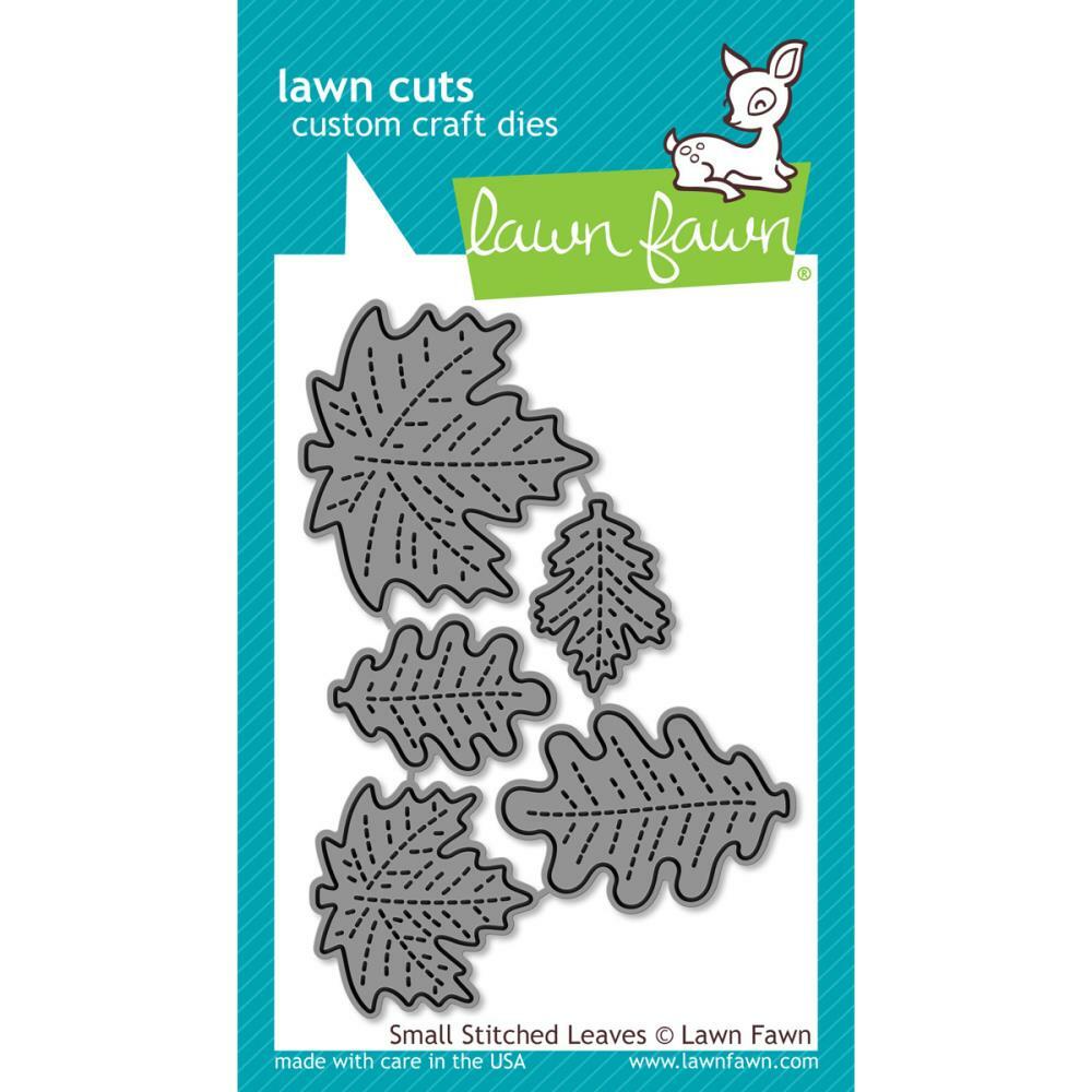Lawn Fawn - Lawn Cuts - Small Stitched Leaves-ScrapbookPal