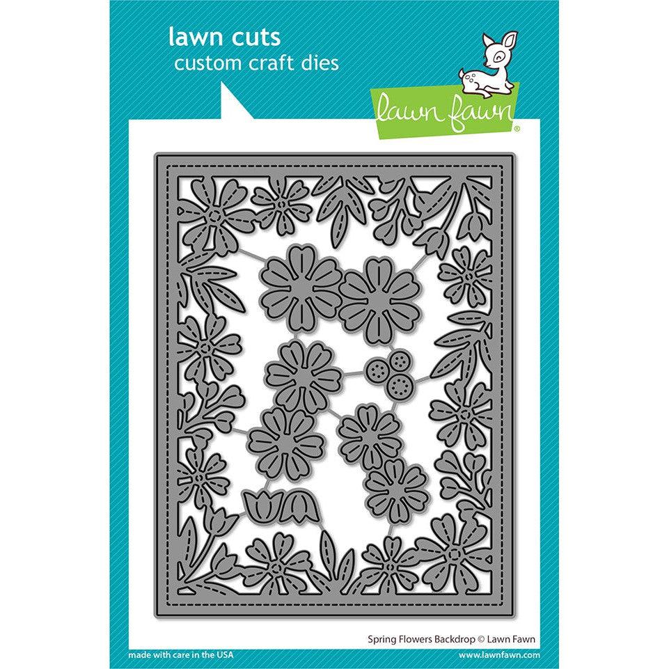 Lawn Fawn - Lawn Cuts - Spring Flowers Backdrop-ScrapbookPal