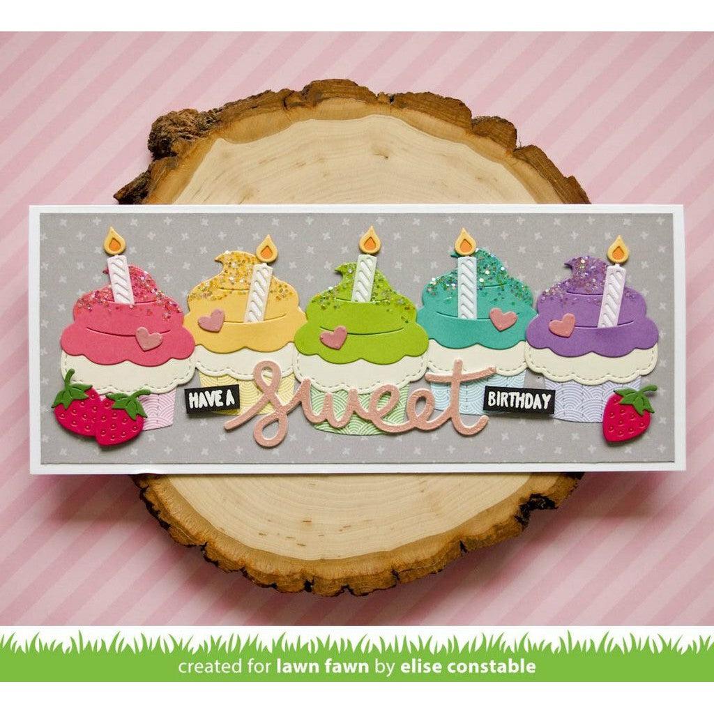 Lawn Fawn - Lawn Cuts - Stitched Cupcake-ScrapbookPal