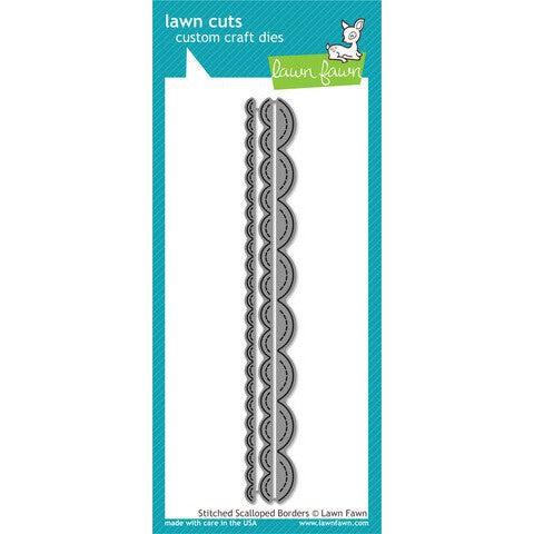 Lawn Fawn - Lawn Cuts - Stitched Scallop Borders-ScrapbookPal