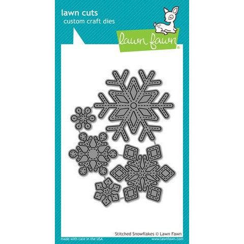 Lawn Fawn - Lawn Cuts - Stitched Snowflakes-ScrapbookPal