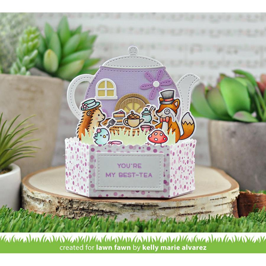 Lawn Fawn - Lawn Cuts - Tea-Rrific Day-ScrapbookPal