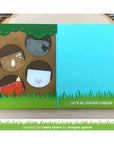 Lawn Fawn - Lawn Cuts - Tiny Gift Box With Raccoon & Fox Add-On-ScrapbookPal