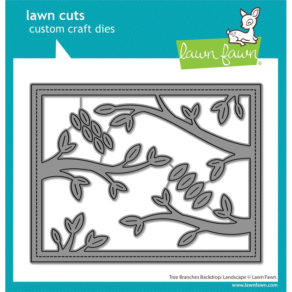 Lawn Fawn - Lawn Cuts - Tree Branches Backdrop: Landscape-ScrapbookPal