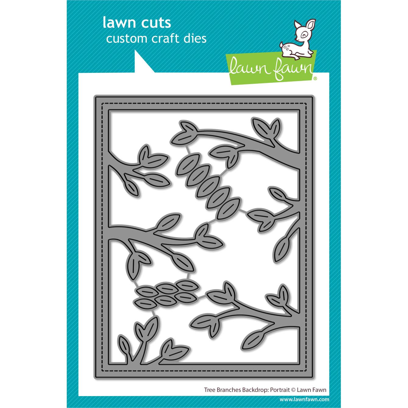 Lawn Fawn - Lawn Cuts - Tree Branches Backdrop: Portrait-ScrapbookPal