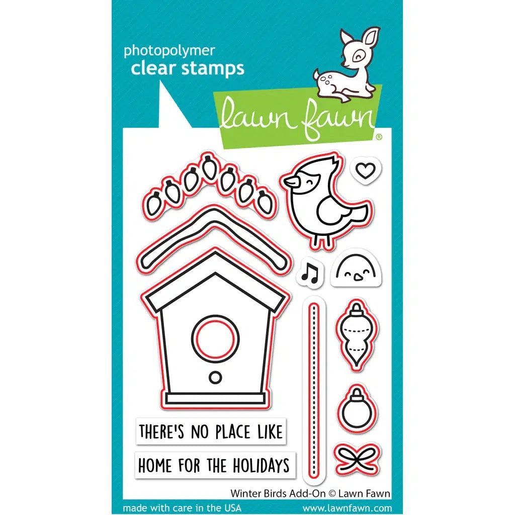Lawn Fawn - Lawn Cuts - Winter Birds Add-On-ScrapbookPal