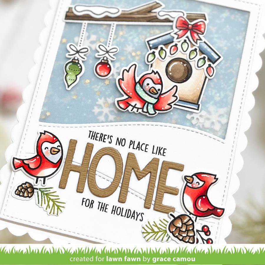 Lawn Fawn - Lawn Cuts - Winter Birds Add-On-ScrapbookPal