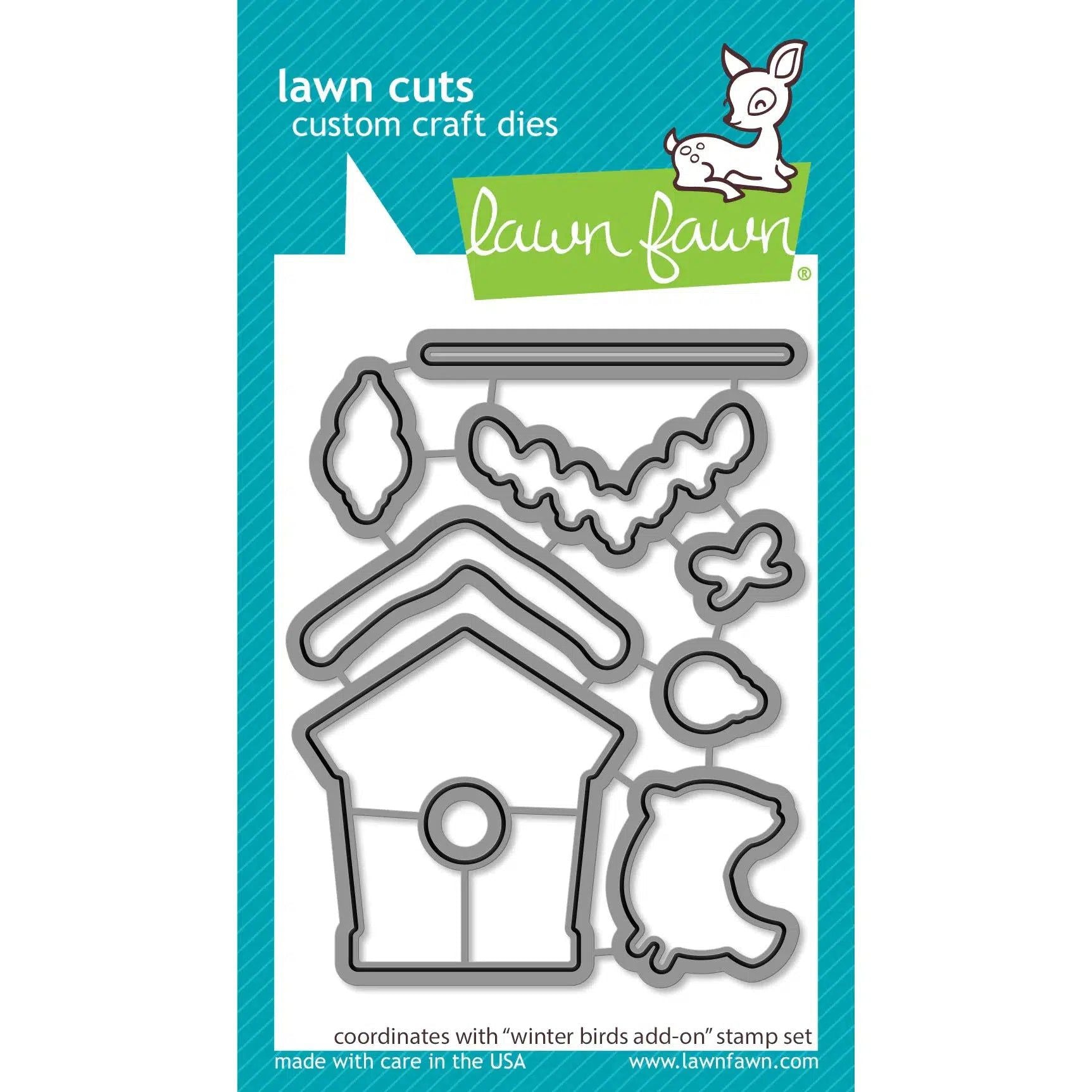 Lawn Fawn - Lawn Cuts - Winter Birds Add-On-ScrapbookPal