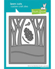 Lawn Fawn - Lawn Cuts - Winter Forest Backdrop: Portrait-ScrapbookPal