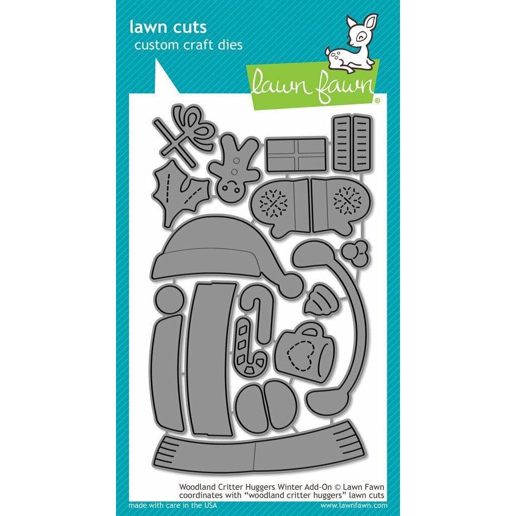 Lawn Fawn - Lawn Cuts - Woodland Critter Huggers Winter Add-On-ScrapbookPal