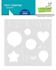Lawn Fawn - Stencils - Balloons-ScrapbookPal