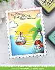 Lawn Fawn - Stencils - Beach Sunset-ScrapbookPal
