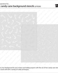 Lawn Fawn - Stencils - Candy Cane Background-ScrapbookPal