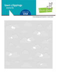Lawn Fawn - Stencils - Cloud Background-ScrapbookPal