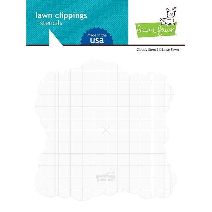 Lawn Fawn - Stencils - Cloudy-ScrapbookPal
