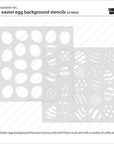 Lawn Fawn - Stencils - Easter Egg Background-ScrapbookPal