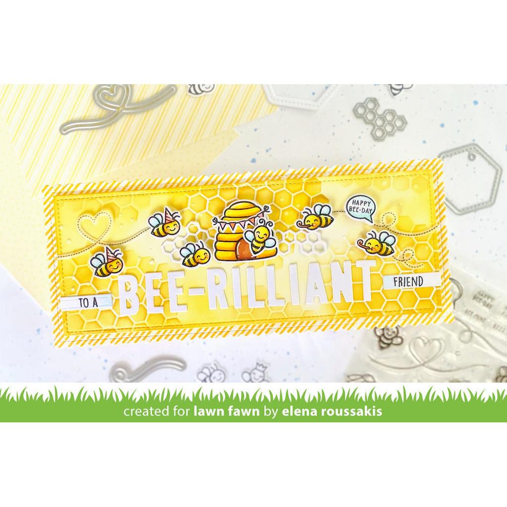 Lawn Fawn - Stencils - Honeycomb-ScrapbookPal