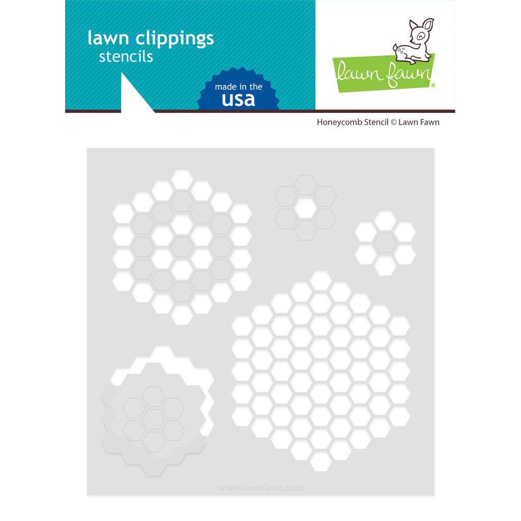 Lawn Fawn - Stencils - Honeycomb-ScrapbookPal