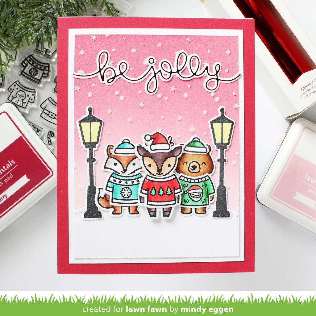 Lawn Fawn - Stencils - Snow Flurries Background-ScrapbookPal