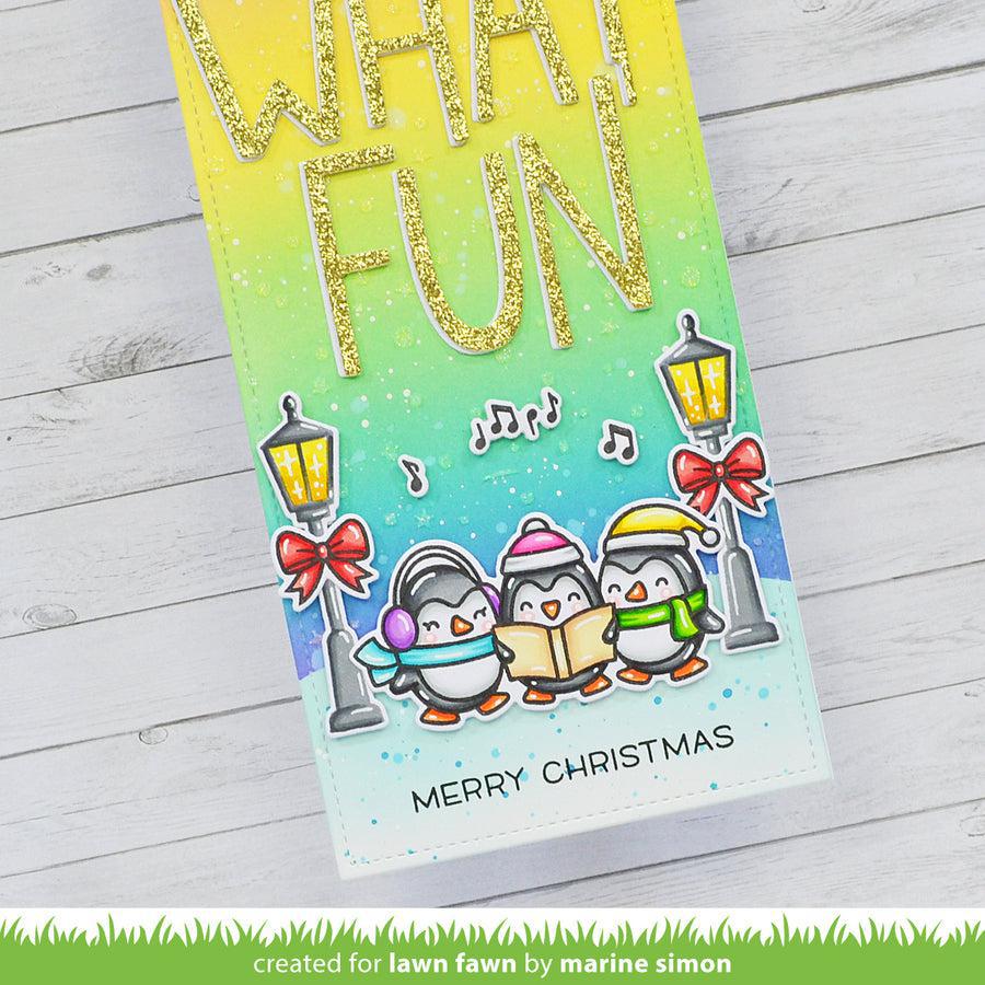 Lawn Fawn - Stencils - Snow Flurries Background-ScrapbookPal