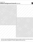 Lawn Fawn - Stencils - Snowflake Background-ScrapbookPal