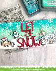 Lawn Fawn - Stencils - Snowflake Background-ScrapbookPal