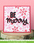 Lawn Fawn - Stencils - Snowflake Background-ScrapbookPal