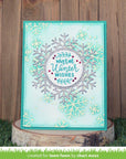 Lawn Fawn - Stencils - Snowflake Background-ScrapbookPal