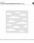 Lawn Fawn - Stencils - Stratus Cloud Background-ScrapbookPal