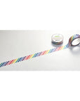 Lawn Fawn - Washi Tape - Rainbow Diagonal Stripes-ScrapbookPal
