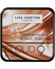 Lisa Horton Crafts - Cloud 9 Metallic Ink Pad - Bronze-ScrapbookPal