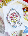 Pinkfresh Studio - Clear Stamps - Blossom Medallion-ScrapbookPal