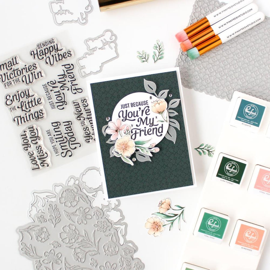 Pinkfresh Studio - Clear Stamps - Happy Vibes