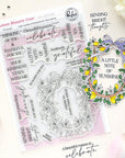 Pinkfresh Studio - Clear Stamps - Lemon Blossom Crest-ScrapbookPal