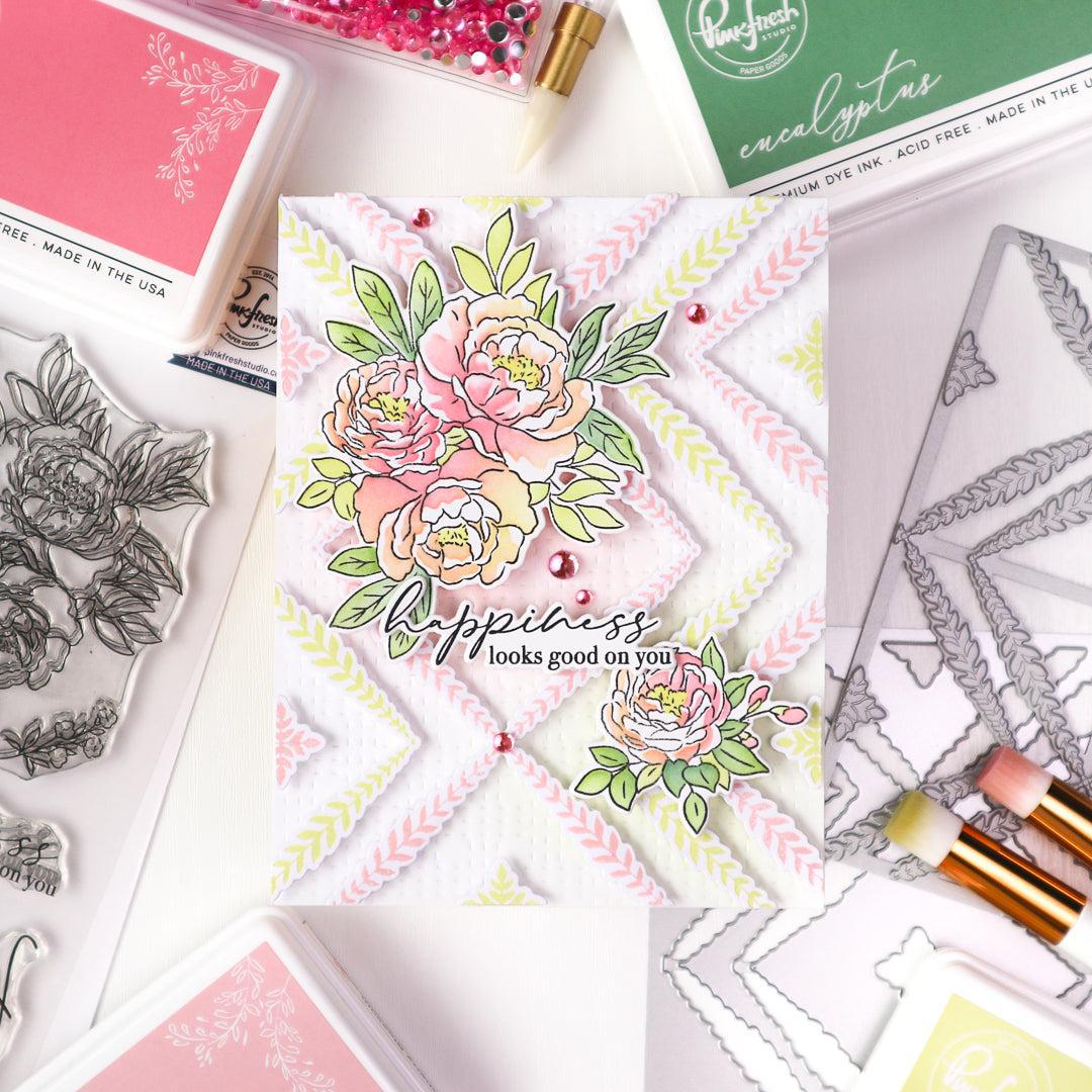 Pinkfresh Studio - Clear Stamps - Peony Perfection-ScrapbookPal