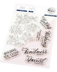 Pinkfresh Studio - Clear Stamps - Petal Poise-ScrapbookPal