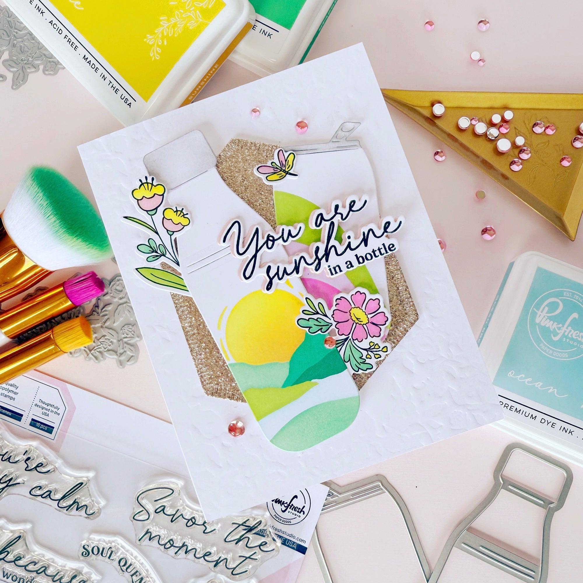 Pinkfresh Studio - Clear Stamps - Sippable Scenes-ScrapbookPal