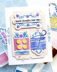 Pinkfresh Studio - Stencils - The Stitch Edit: Thread Spool-ScrapbookPal
