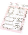 Pinkfresh Studio - Clear Stamps - The Stitch Edit: Thread Spool Florals-ScrapbookPal