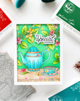 Pinkfresh Studio - Cling Stamps - Bloom & Brew-ScrapbookPal