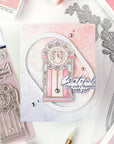 Pinkfresh Studio - Dies - Double Stitched Elongated Oval-ScrapbookPal