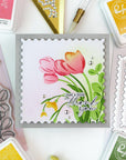 Pinkfresh Studio - Dies - Essentials: Dotted Postage Square-ScrapbookPal
