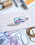 Pinkfresh Studio - Stencils - Message In A Bottle-ScrapbookPal